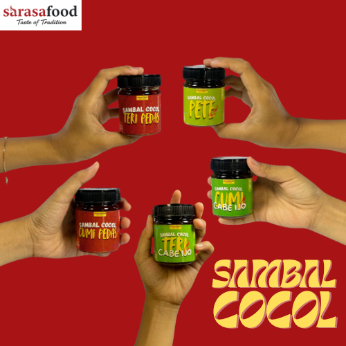 

Paket Hemat 5 Varian Sambal Cocol Sarasafood - Cumi, Teri & Pete Pedas Cabe Ijo