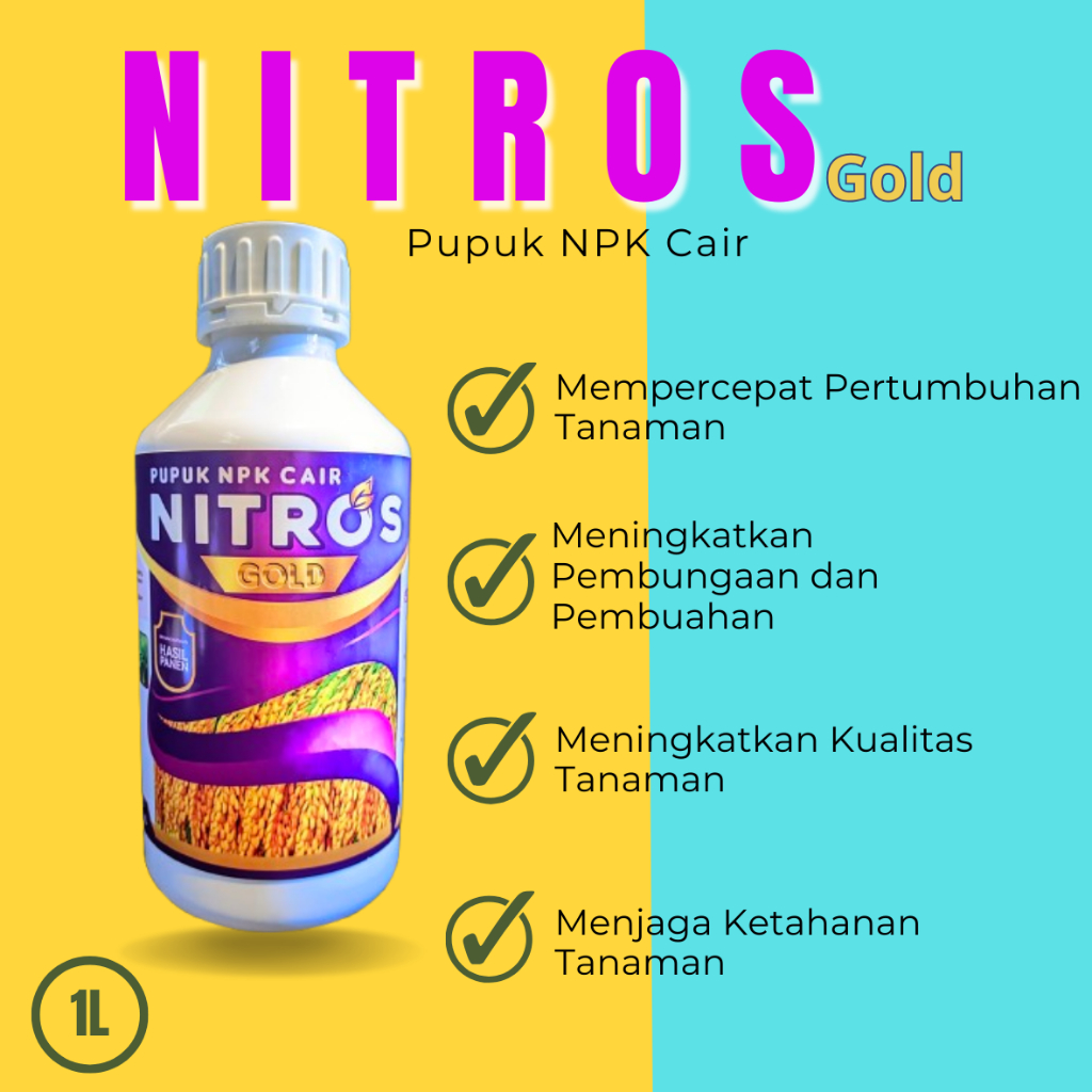 NITROS GOLD 1 Liter | Pupuk NPK Cair