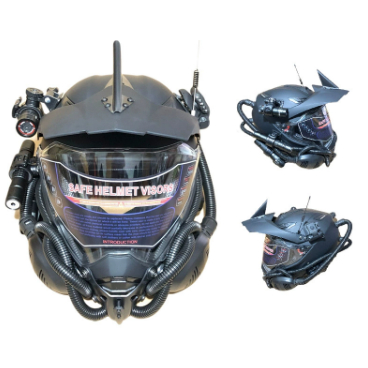 Helm Pintar Perlengkapan Sepeda Motor Helm Interkom Helm Sepeda Motor Topeng Iron Man Kamera Helm