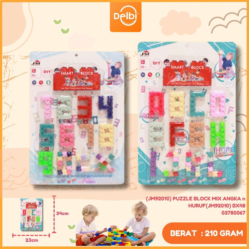 MAINAN EDUKASI SMART BLOCK ANGKA HURUF ABC 123 BISA JADI BALOK PUZZLE SUSUN 2 IN 1 BAGUS CALISTUNG E