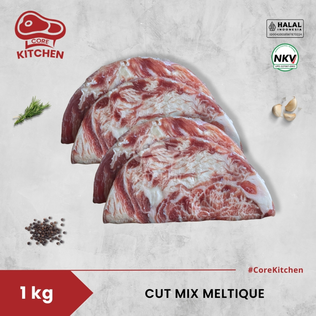 

Core Kitchen Beef Steak Cut Mix Meltique 1 kg