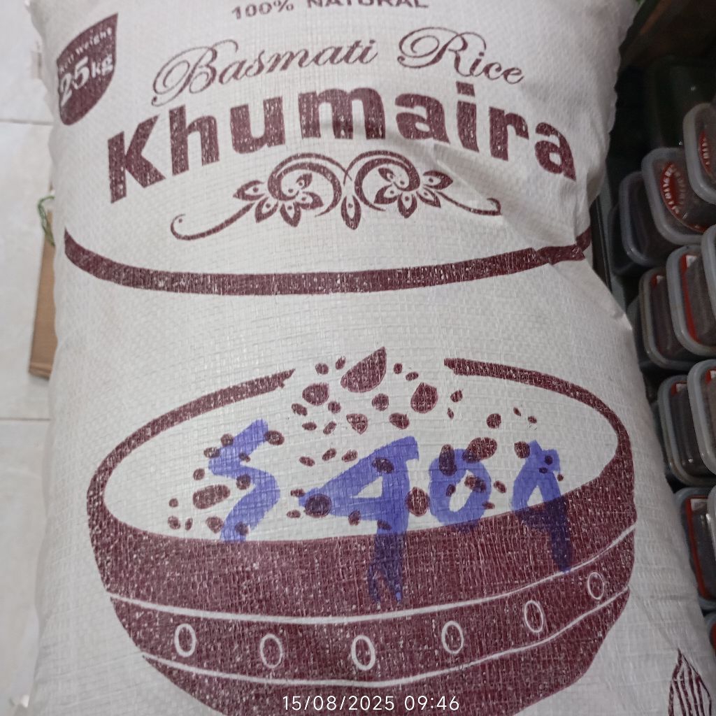 

Beras Basmati India 25kg