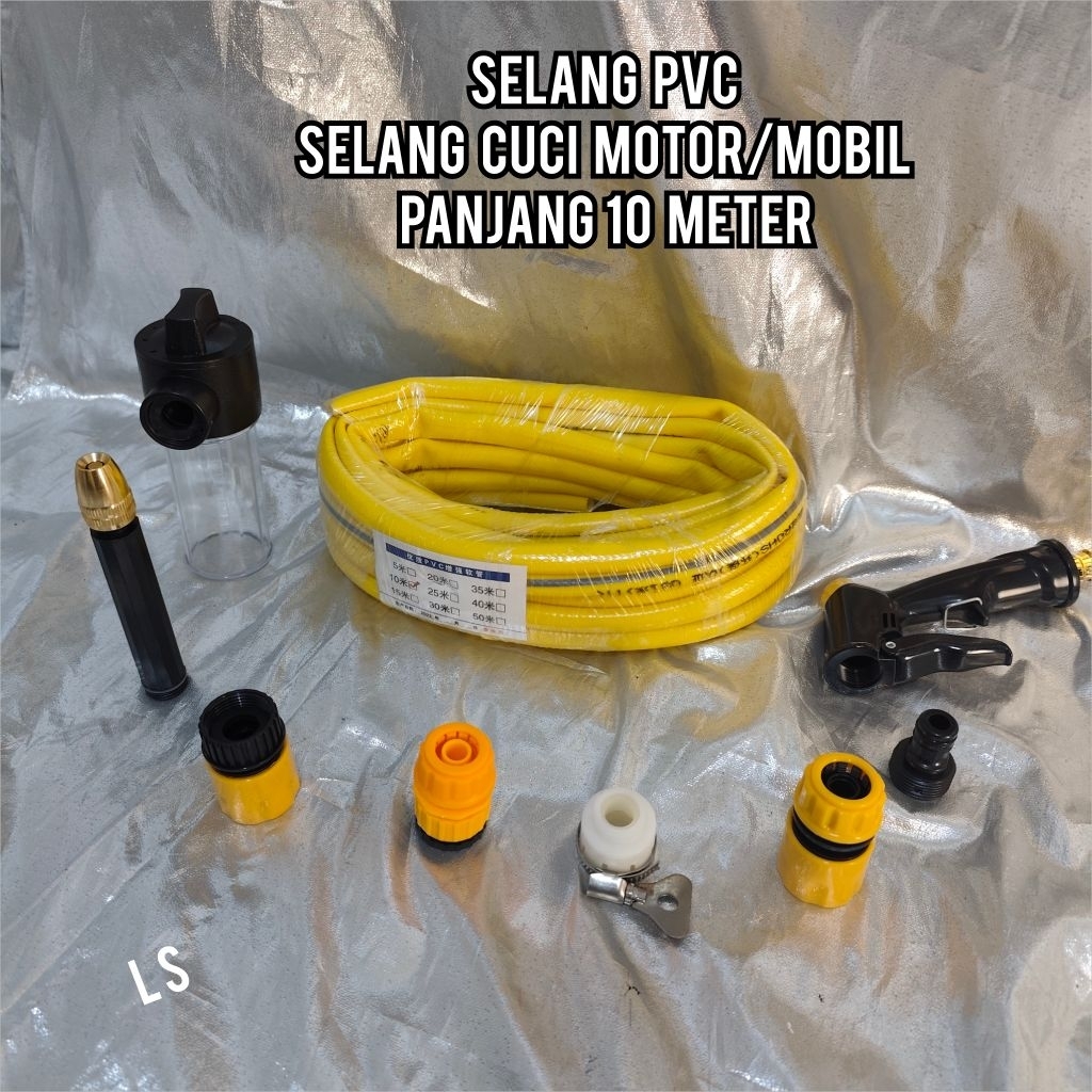 SELANG PVC SELANG CUCI MOTOR /MOBIL PANJANG 10 METER