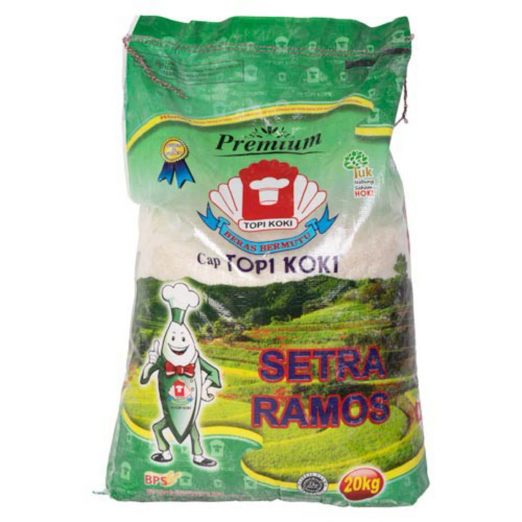 

Beras Topi Koki SETRA Ramos Premium 20 kg