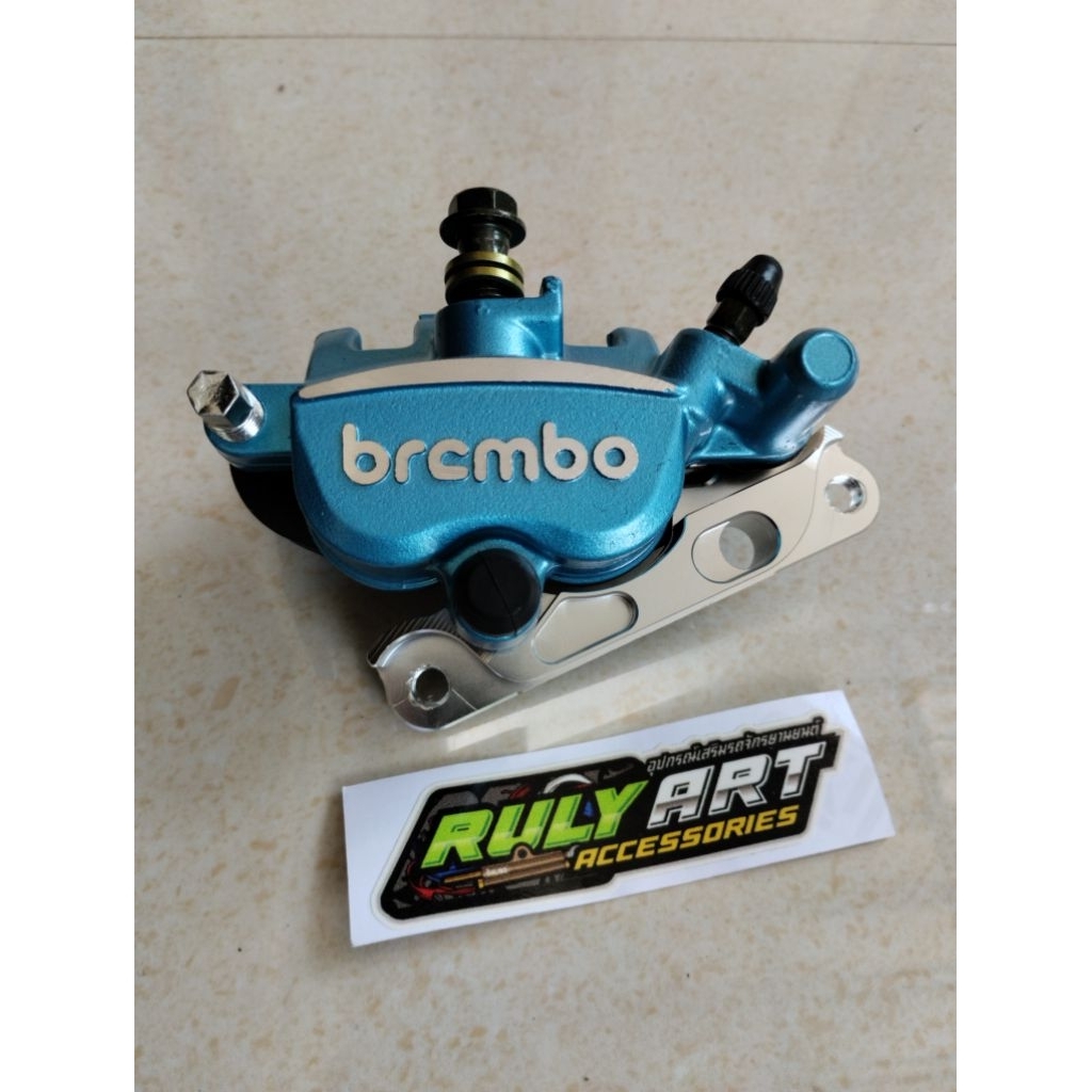 kaliper copy brembo wave 125 breket cnc , supra x 125, karisma, supra fit new, supra x ,supra fit ,r