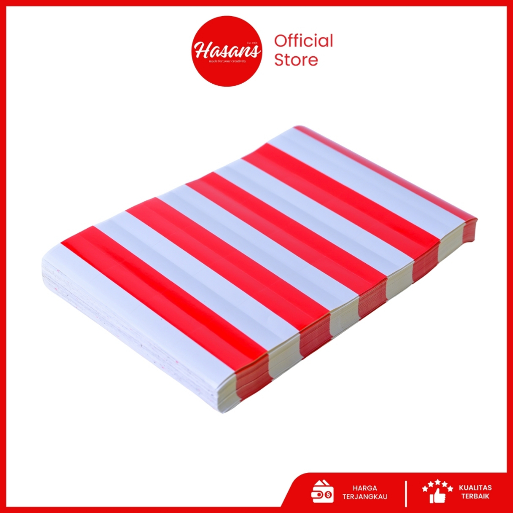 

[3600 Pcs] Stiker 17 Agustus / Sticker Indonesia Merah Putih / Festival Ind Sticker 3Cm*4.5Cm