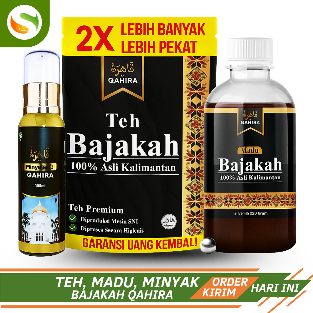 Qahira Minyak Madu dan Teh Bajakah Original - Menyembuhkan Segala Penyakit