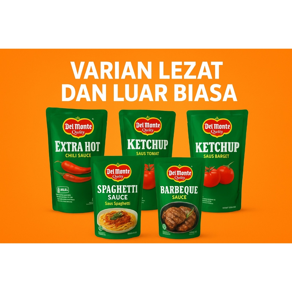 

Del Monte Saus Varian Premium – Pilihan Ukuran 200gr & 1kg