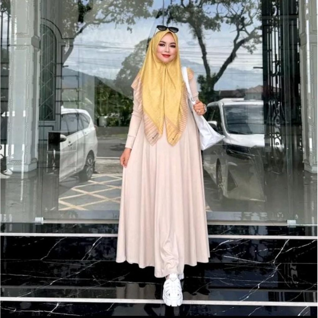 Sabrina Dress by Journey✔️gamis polos, gamis simple, gamis journey