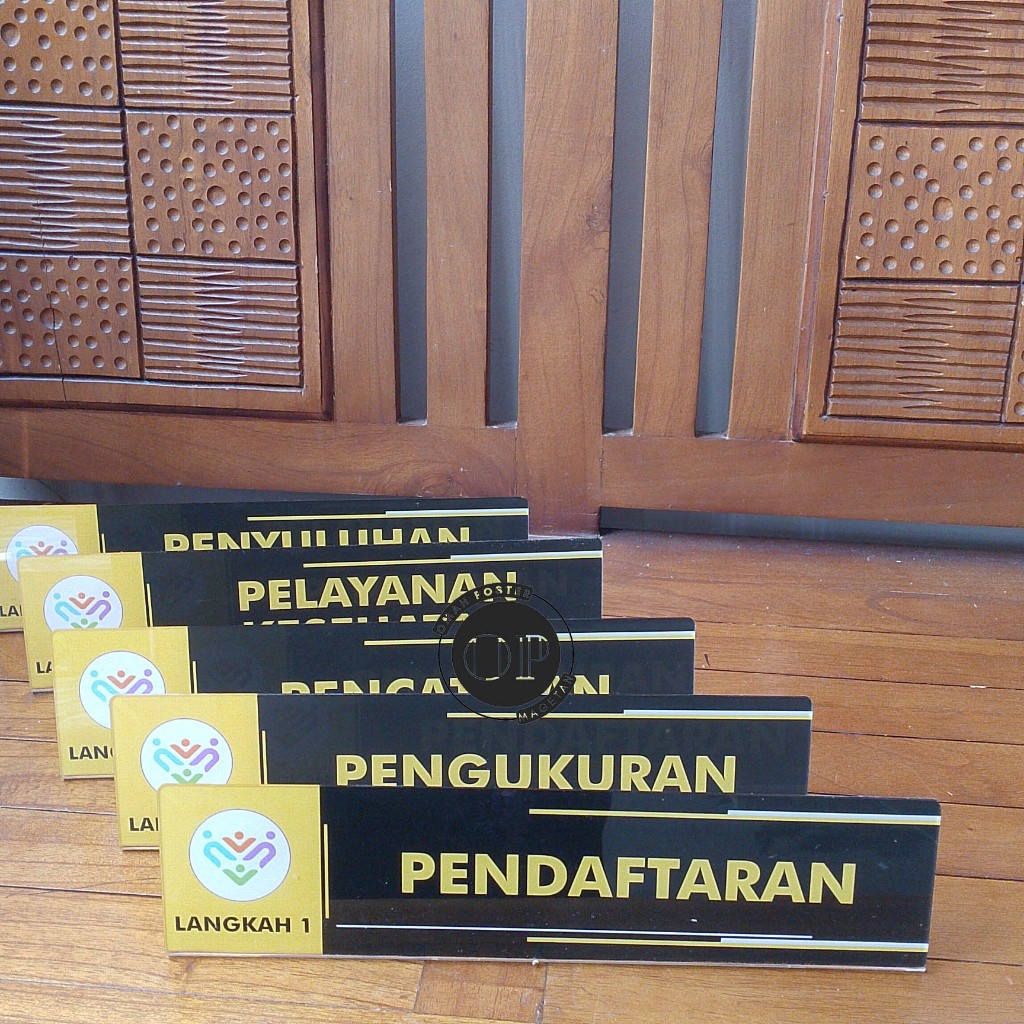 

Custom Akrilik Papan Meja Posyandu - Urutan Pelayanan Posyandu - Kader Posyandu