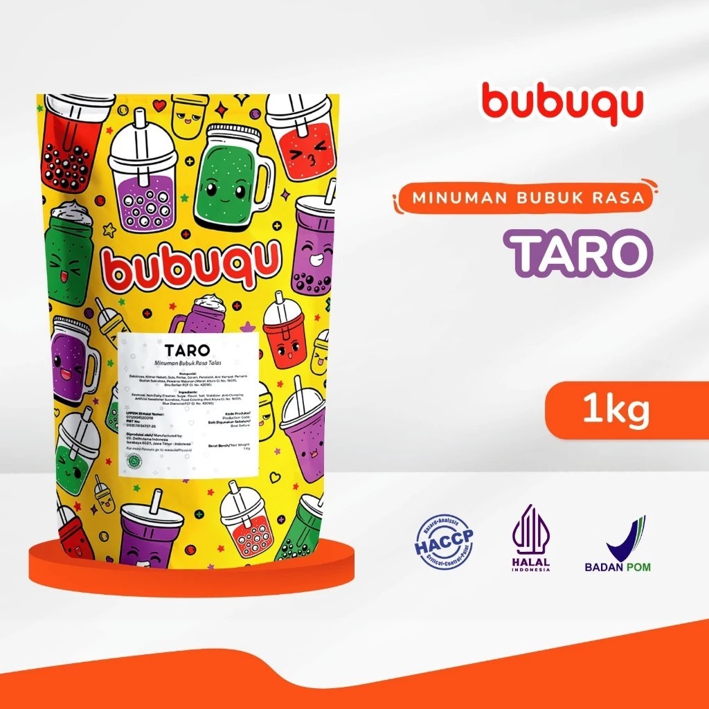 

Bubuqu Minuman Bubuk rasa Taro Premium
