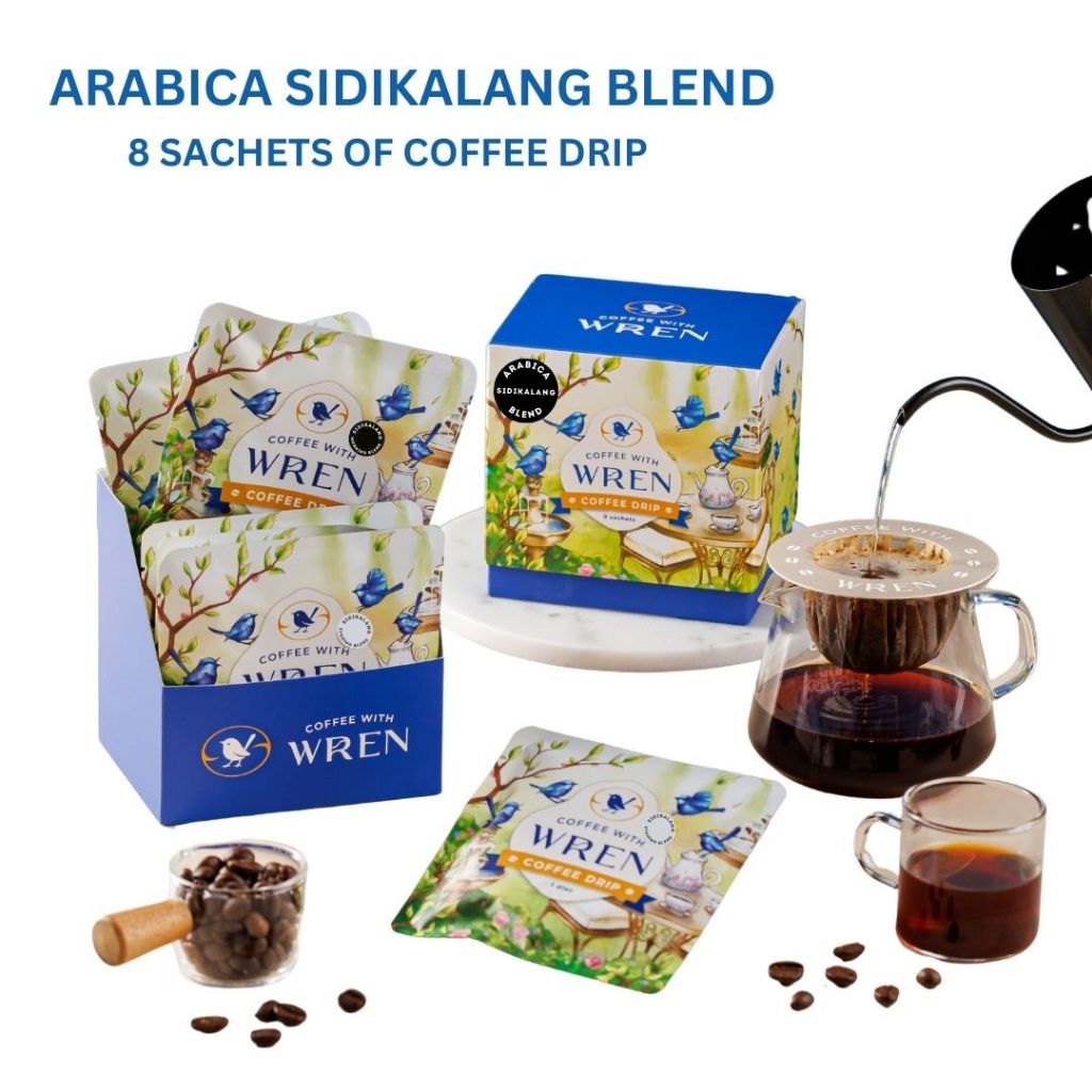 

WREN Drip Coffee : Arabica SIDIKALANG Blend Disc ( 8 Sachets )