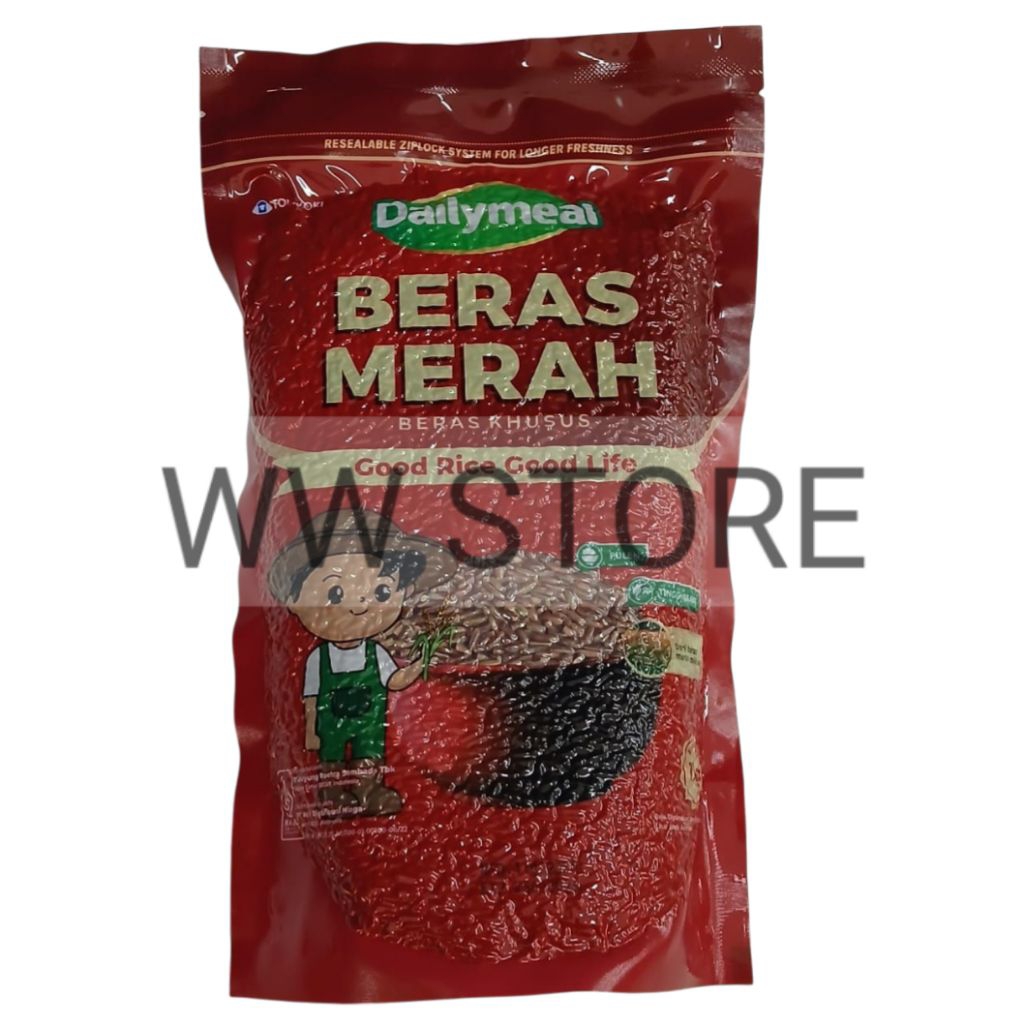 

Beras merah khusus halal MUI TOPIKOKI Dailymeal RED RICE 1kg