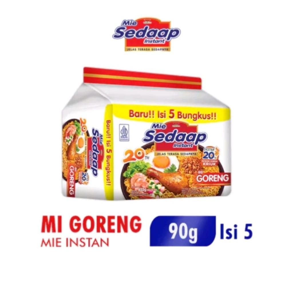 

Sedap Mie Goreng isi 5 pcs × 90g