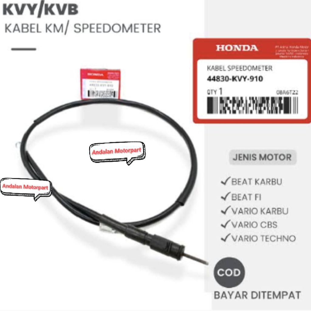 Paket grosir 5pcs Kabel KVB Speedometer KVB Kabel KM Kilometer Beat Karbu Vario Karbu Beat FI Scoopy