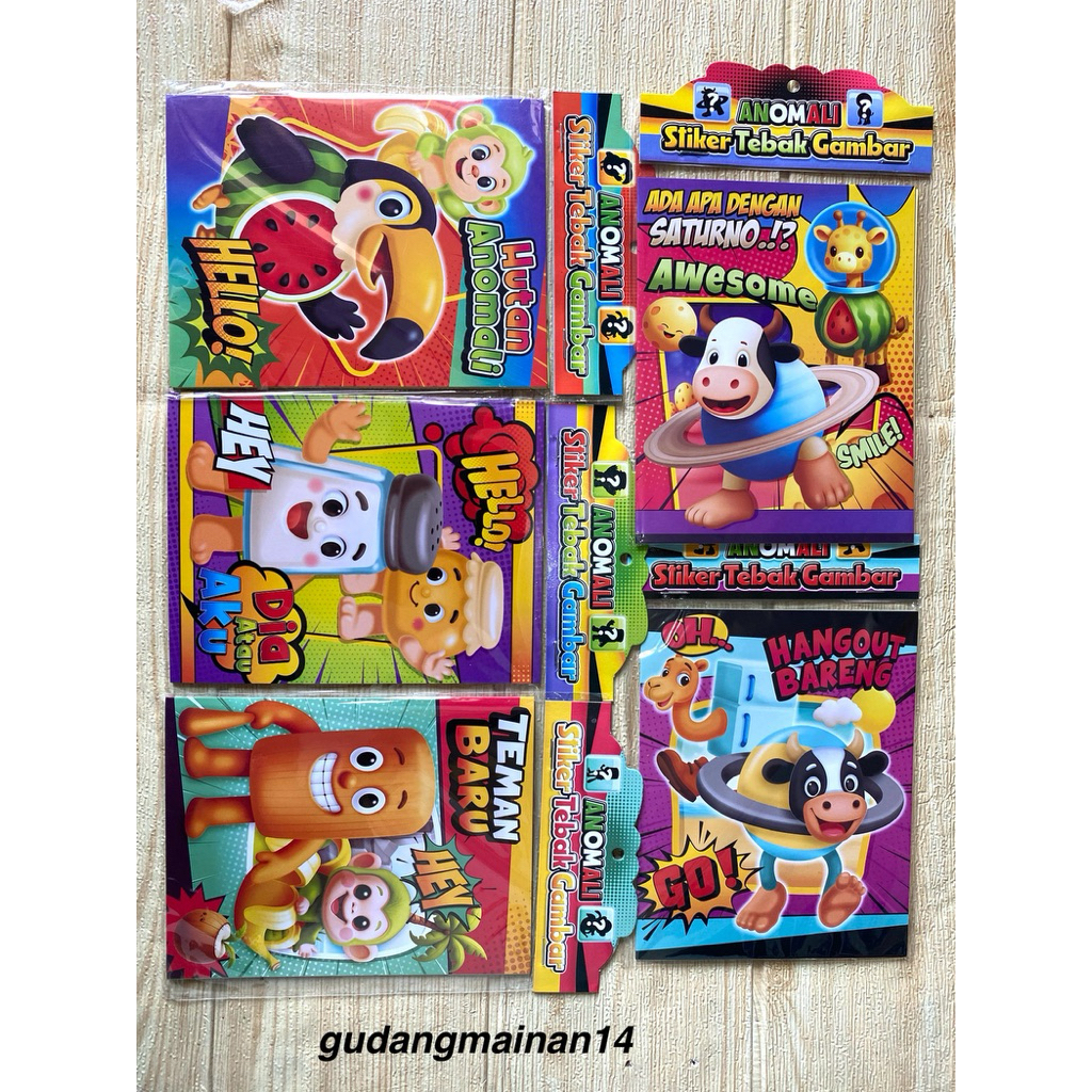 

5pc Sticker Tebak Gambar Anomali Brainrot Tung Tung Sahur