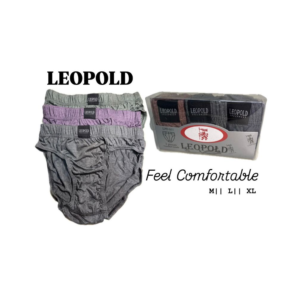 Celana Dalam Leopold / Celana Dalam Pria Leopold Celana Dalam Pria Isi 3 Pcs - Mens Brief - Leopold 