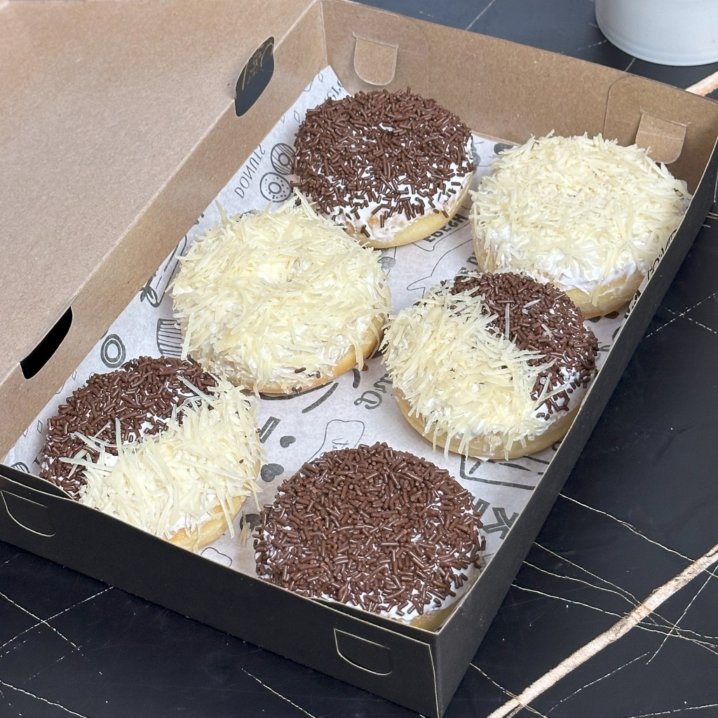 Donat Kentang Susu Premium Jumbo Aneka Topping Spesial Butter Homemade by RaMaChef