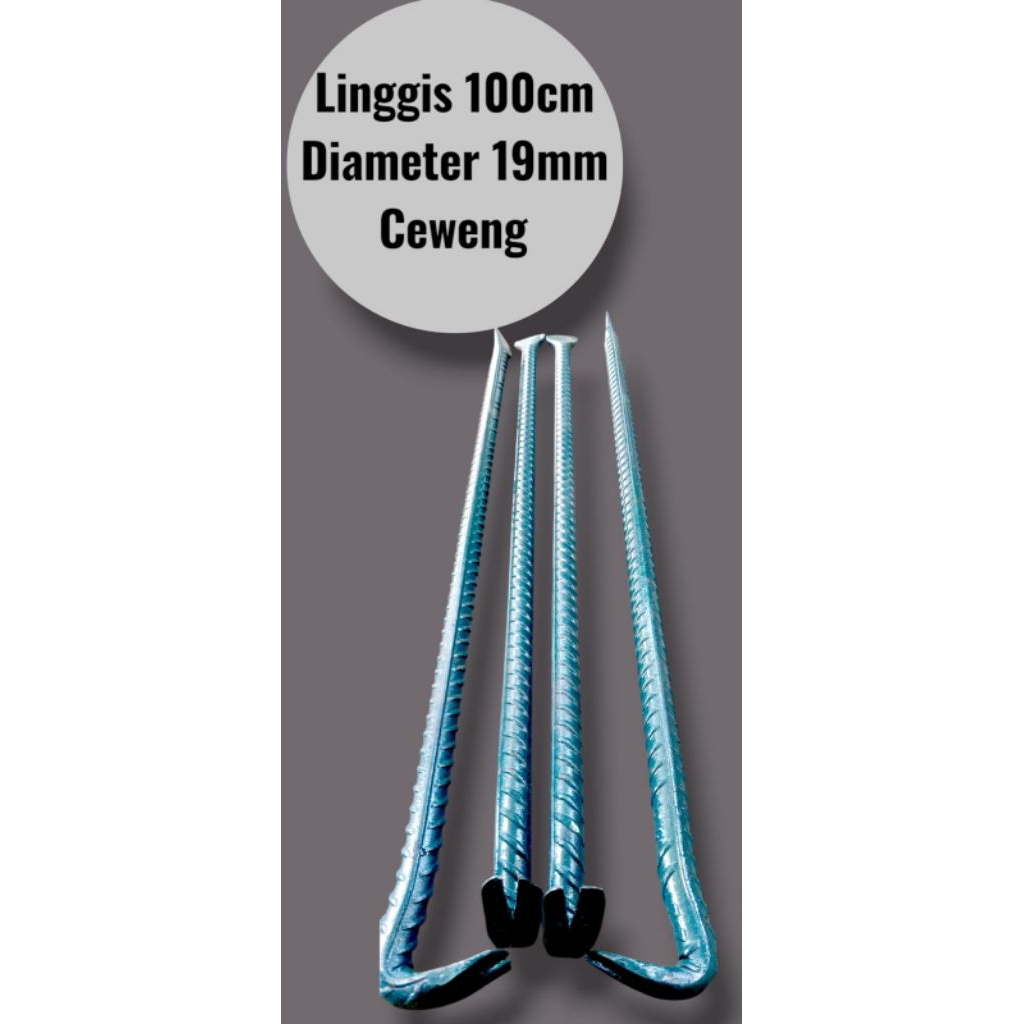 Linggis jumbo P100cm diamter 19mm ceweng/ linggis cabut paku