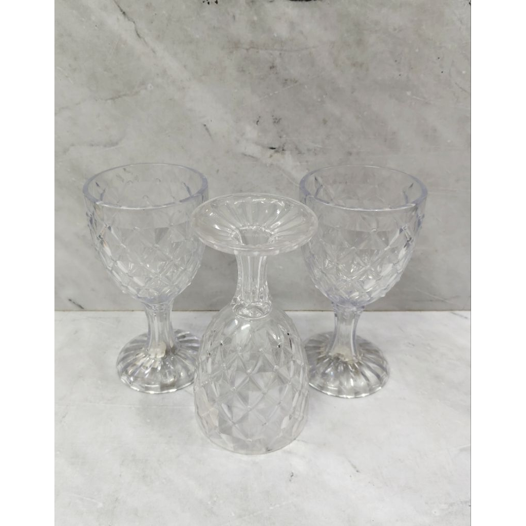 GELAS AKRILIK DIAMOND GOLDEN SUNKIST / GELAS JUS / GELAS TAMU - GOLDEN SUNKIST