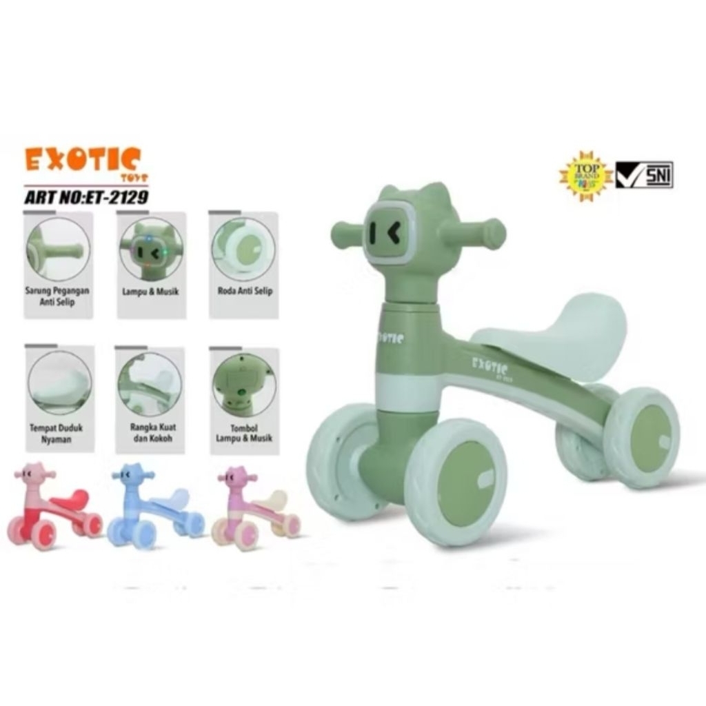 EXOTIC | EXOTIC RIDE ON ET 2129 | SEPEDA ANAK MURAH | SEPEDA ANAK LUCU