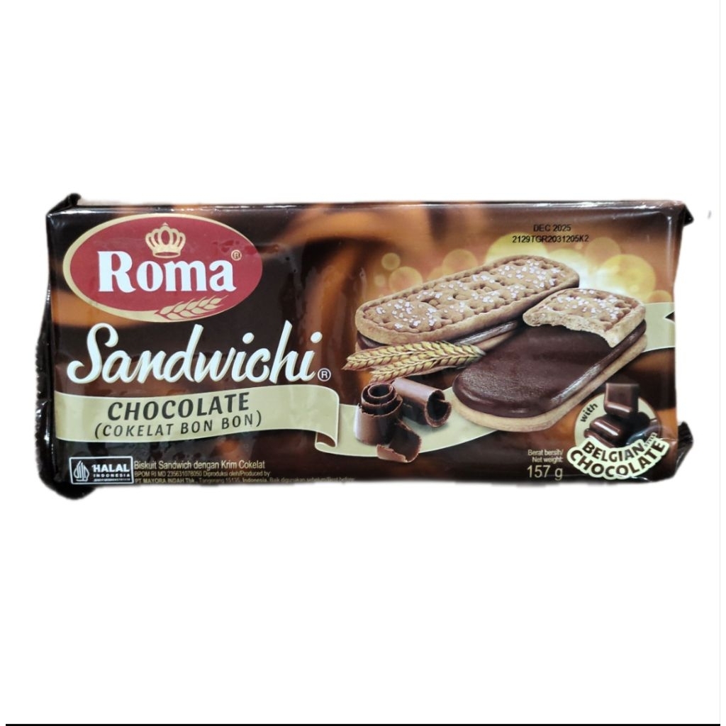 

Biskuit Sandwich / Sandwichi Cokelat 157gr - ROMA