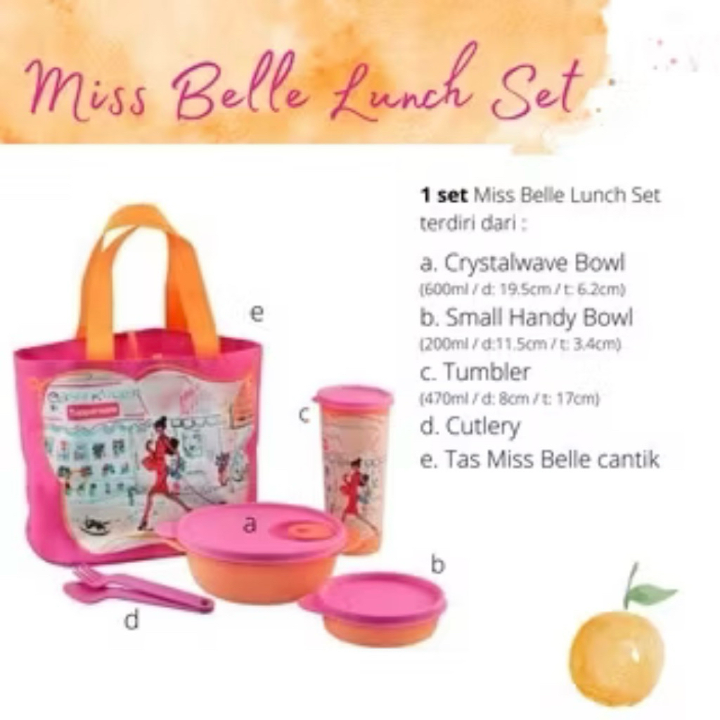 MissBelle Lunch Set Tupperware Lunch Box