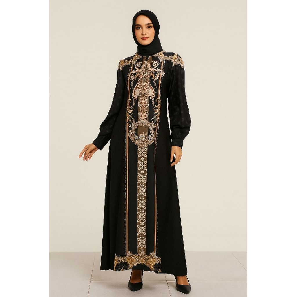 OutfitbyMeta Yumna dress sultan twill premium Gamis pesta kondangan gamis sultan busui