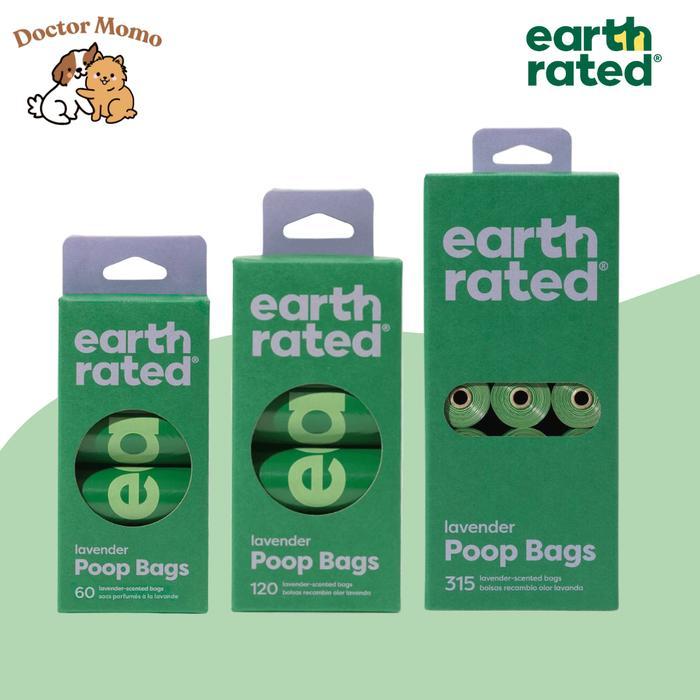 Earth Rated Lavender Poop Bags Refill 120 315 Lavender Scented Bags 8 Refill 21 Refill Kantong Plast