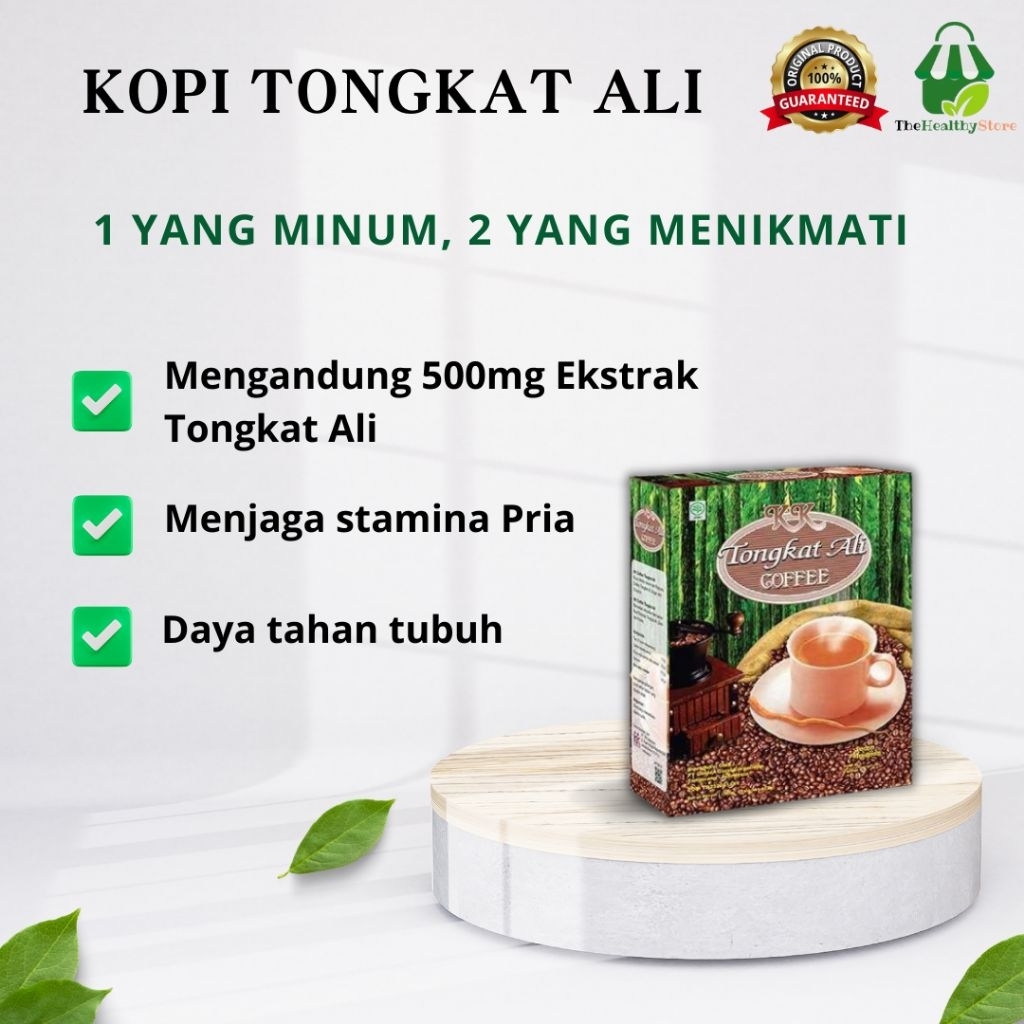 

Kopi Tongkat Ali KK (10 sachet) – Kopi Herbal Pria, Stamina Tahan Lama, Robusta & Tongkat Ali