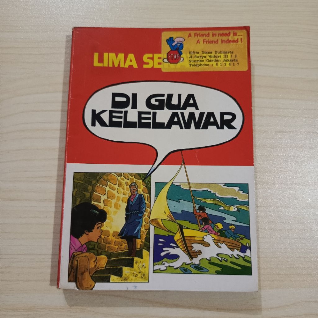 Lima Sekawan Di Gua Kelelawar (Cover Lama) - Enid Blyton
