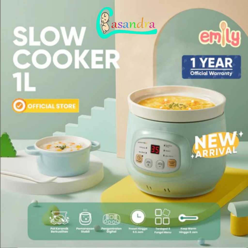 Emily Slow Cooker 1 L Ceramic Esc 38007 / Emily Slow Cooker / Slow Cooker MPASI