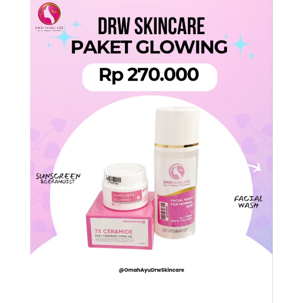 Paket Glowing Ceramoist  DRW Skincare