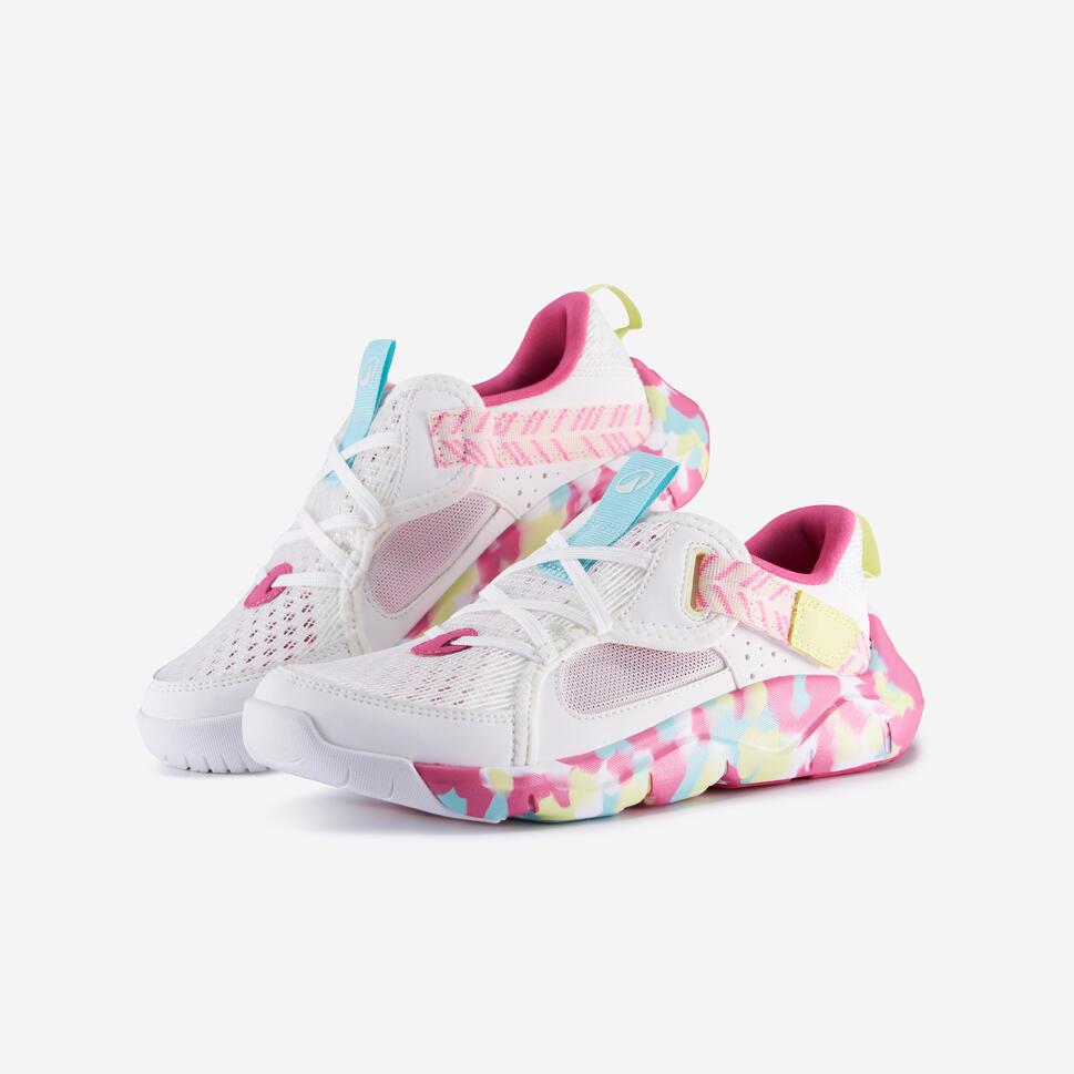 DECATHLON Sepatu Olahraga Strap Anak Unisex Berpori Playful Summer Putih/Pink - 8788801