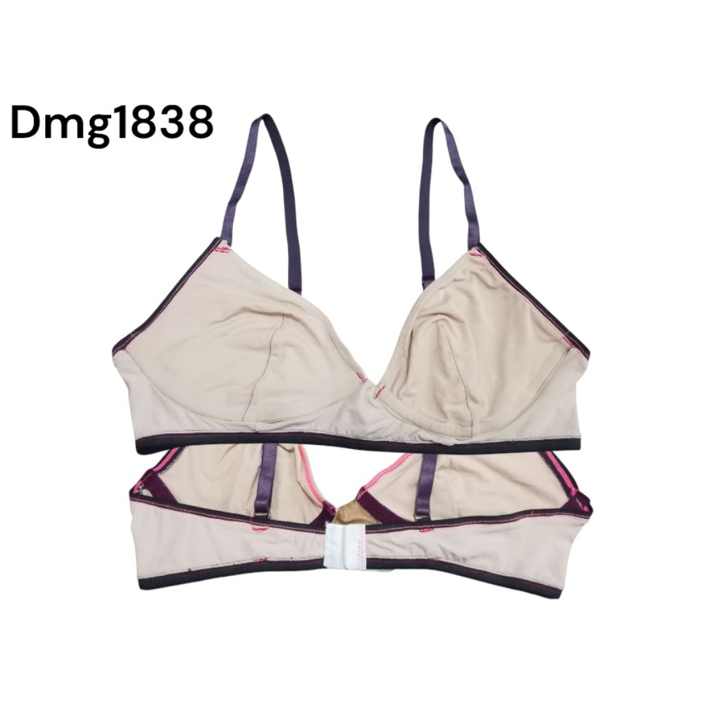 #E Dmg1838 bra branded bra tanpa busa tanpa kawat bra Rijeck size 36B