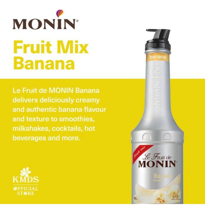 

Monin Puree Fruit Mix Banana 1 Liter