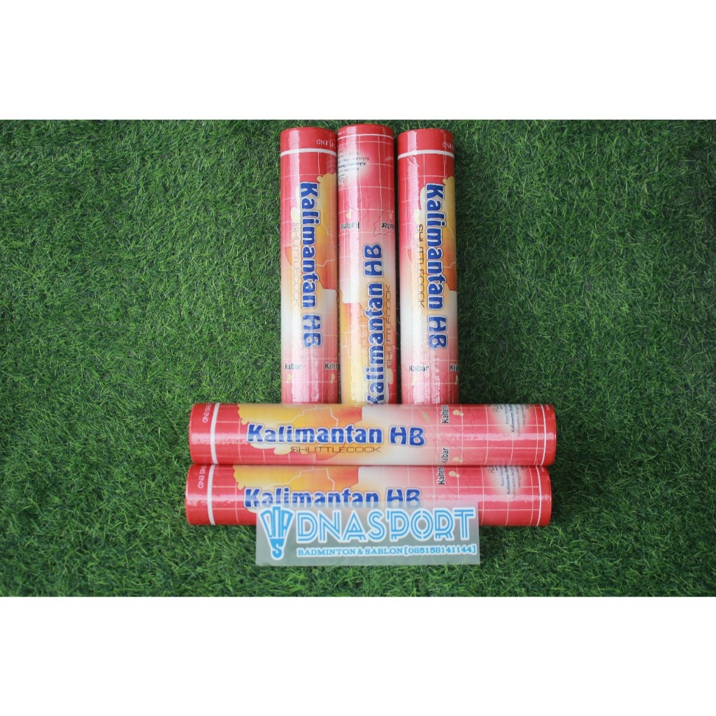 Suttlecock Kalimantan HB Shuttlecock Badminton 1 Slop Isi 12 Pc harga baru