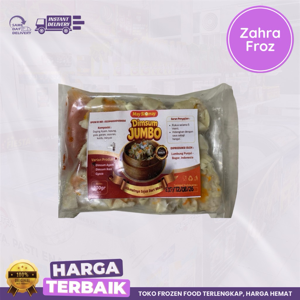 

MAY SIOMAY DIMSUM AYAM JUMBO 300 GR ISI 10