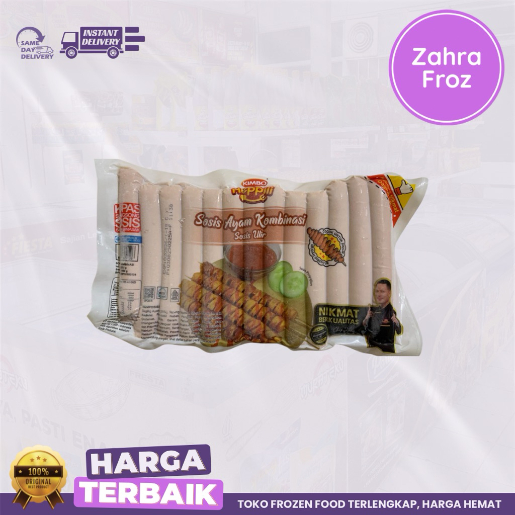 

KIMBO HEPII SOSIS BAKAR SAPI JUMBO 500 GR ISI 7