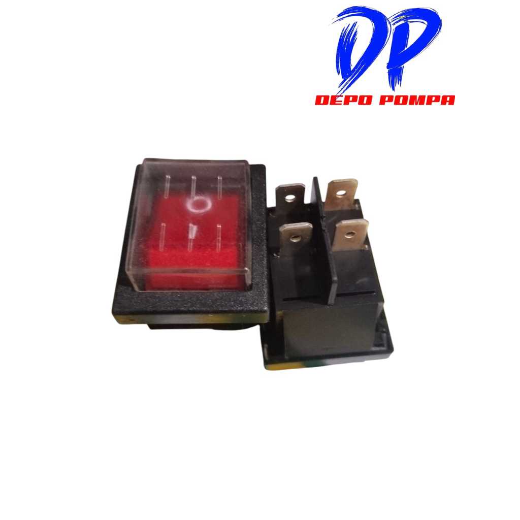 Switch on off 4 pin /saklar 4 kaki on off lampu