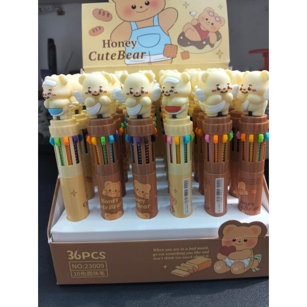 

1 BOX PEN 10 WARNA BUTTER BEAR LIMITED EDITION ISI 36