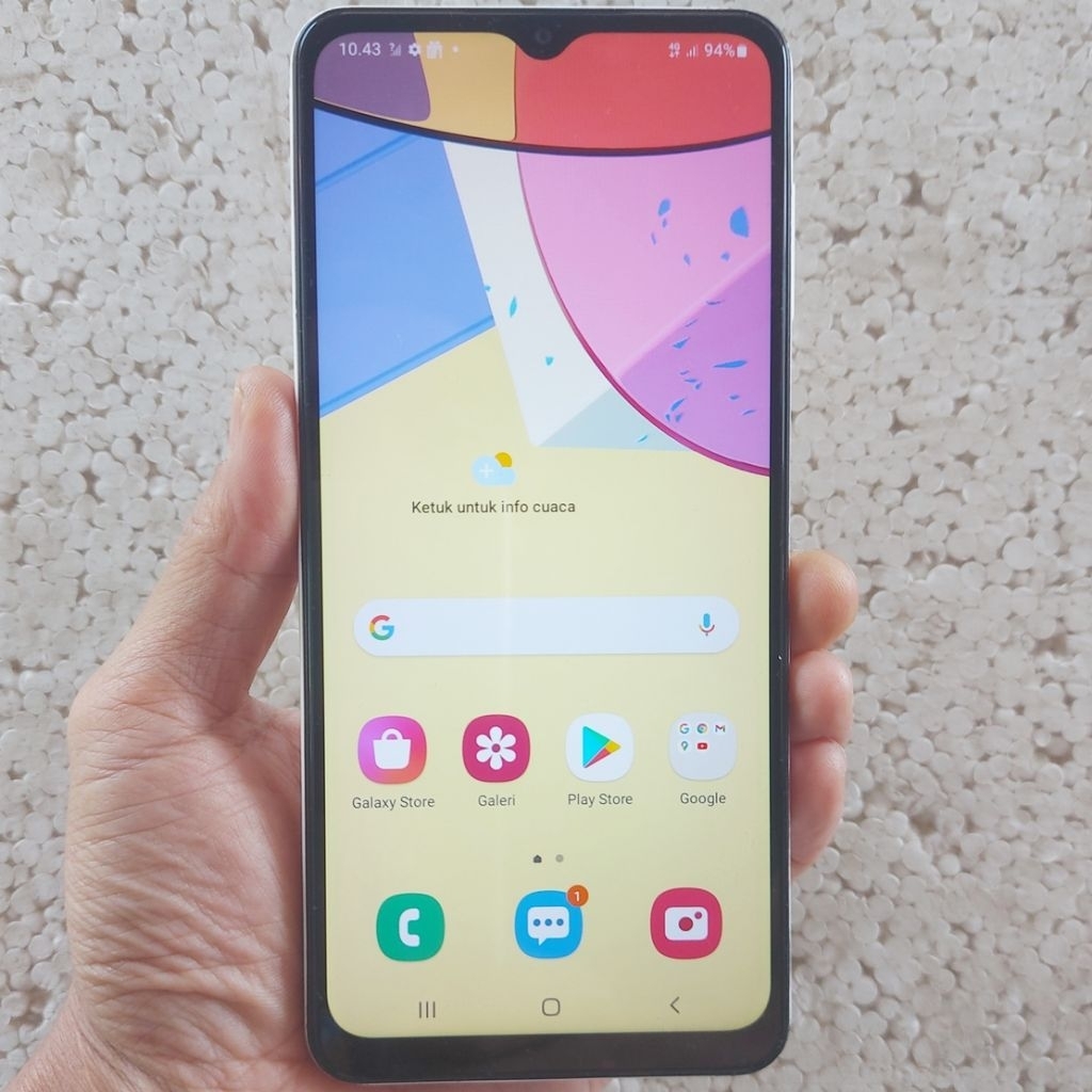 Handphone Hp Samsung Galaxy A12 Second 4/128 Eks Resmi Sein Putih Mulus Original