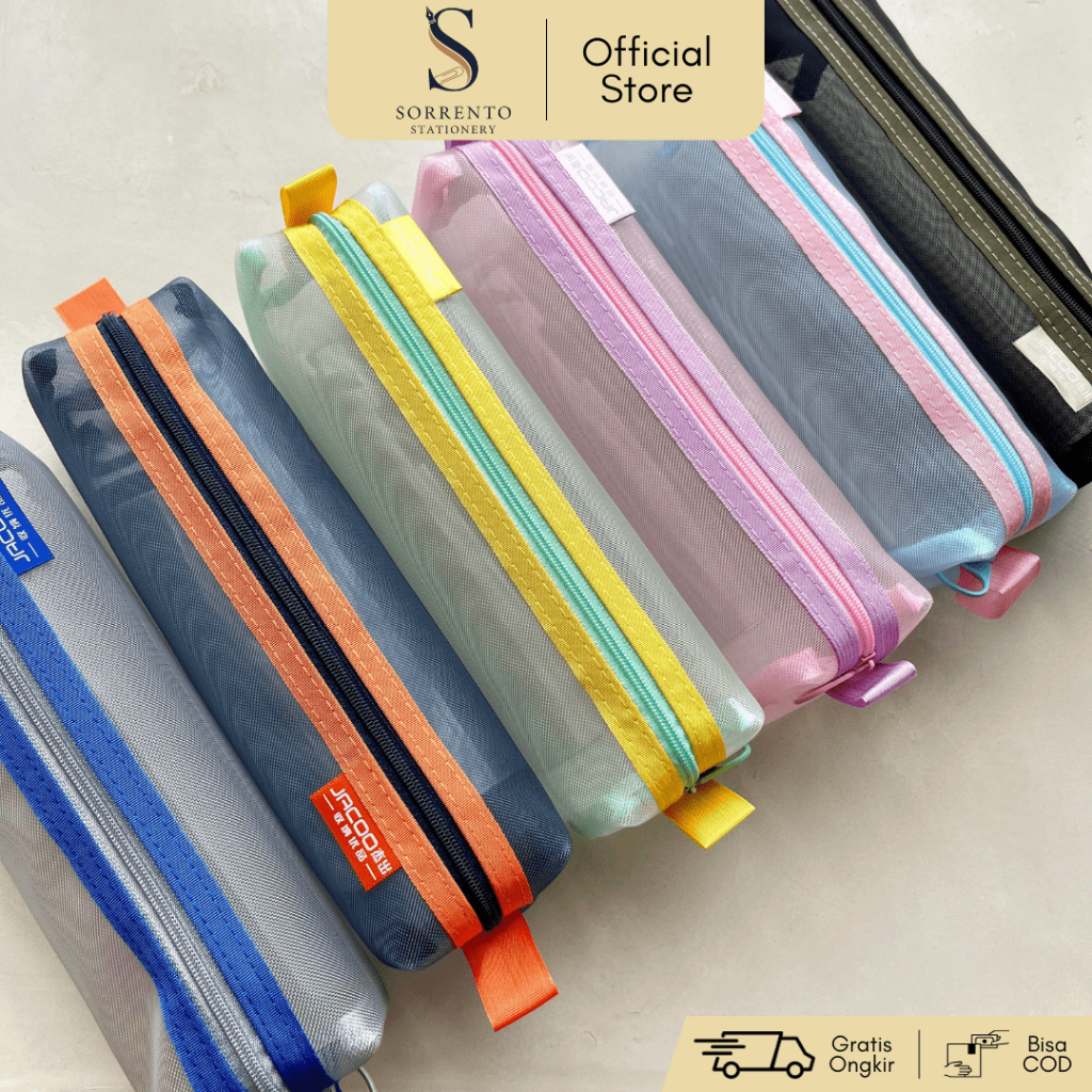 

Tempat Pensil Jaring Minimalis - Kotak Pensil Plastik Warna-Warni