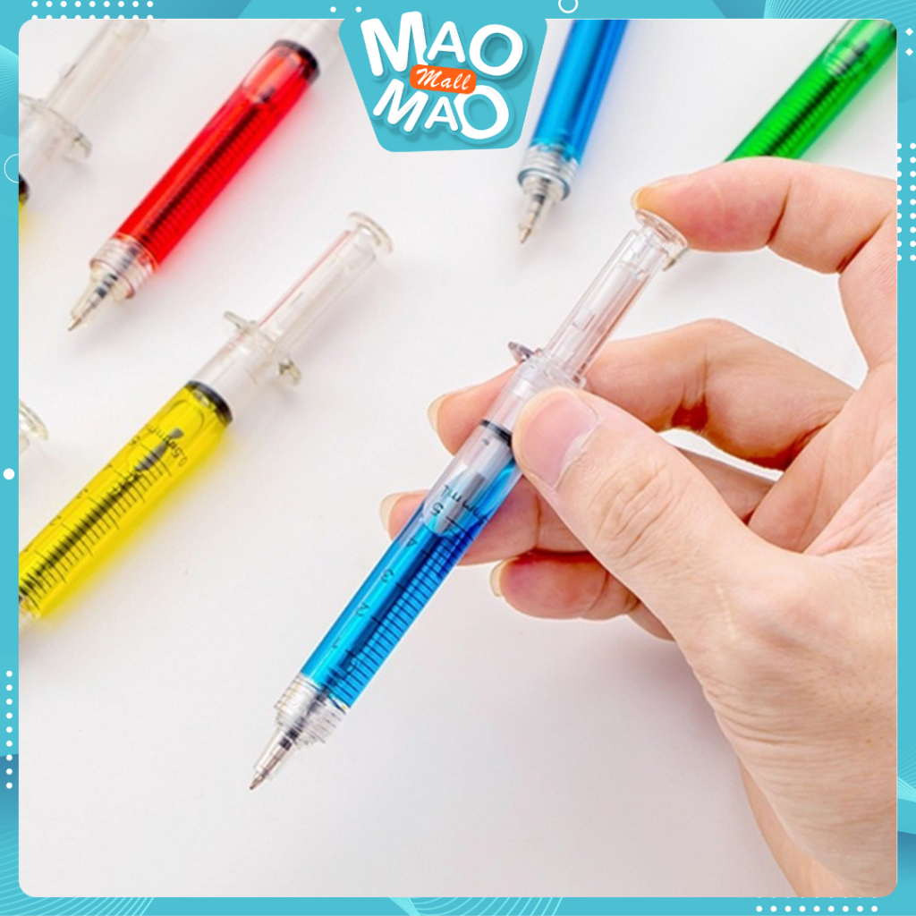 

MAOMAO Pulpen Jarum Suntik Lucu Korean Syringe Ballpoint Pen Souvenir Aesthetic Fancy Pena Alat Tulis Anak Sekolah Murah