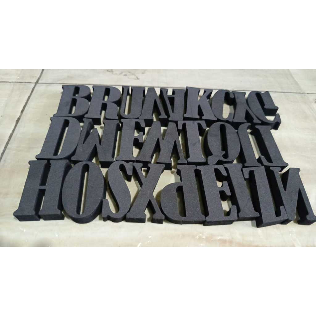 

Abjad 1 Set Tinggi 15cm Tebal 5mm Bahan Spon Ati / Eva