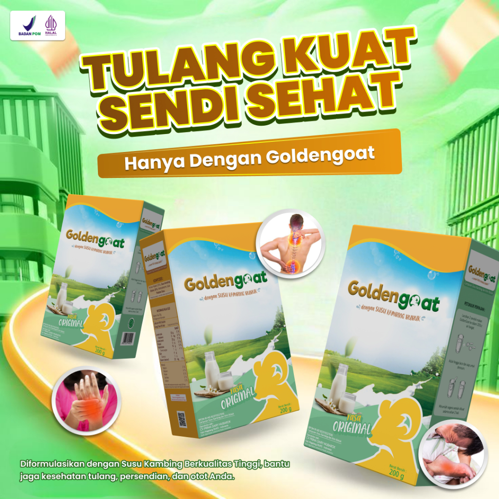 

Susu Nyari Sendi Ettawa Golden Goat Solusi Nyeri Sendi Anda