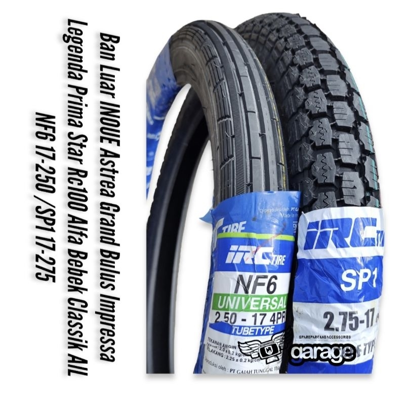 Ban Luar INOUE Grand IRC Astrea Grand Bulus Impressa Legenda Prima Star Rc100 Alfa Bebek Classik AlL