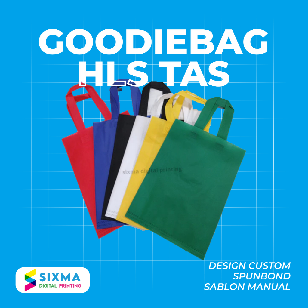 

GOODIEBAG HLS 65GSM TAS SPUNBOND 25X35 CUSTOM SABLON