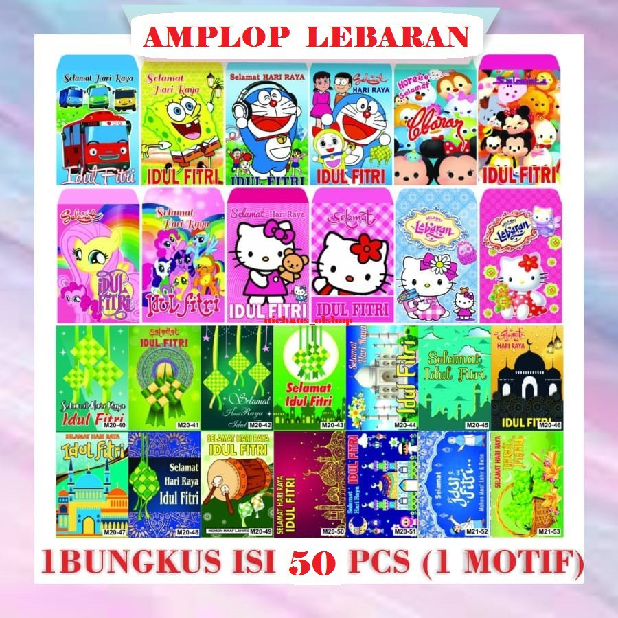 

JG - AMPLOP THR LEBARAN ANAK KARAKTER LUCU