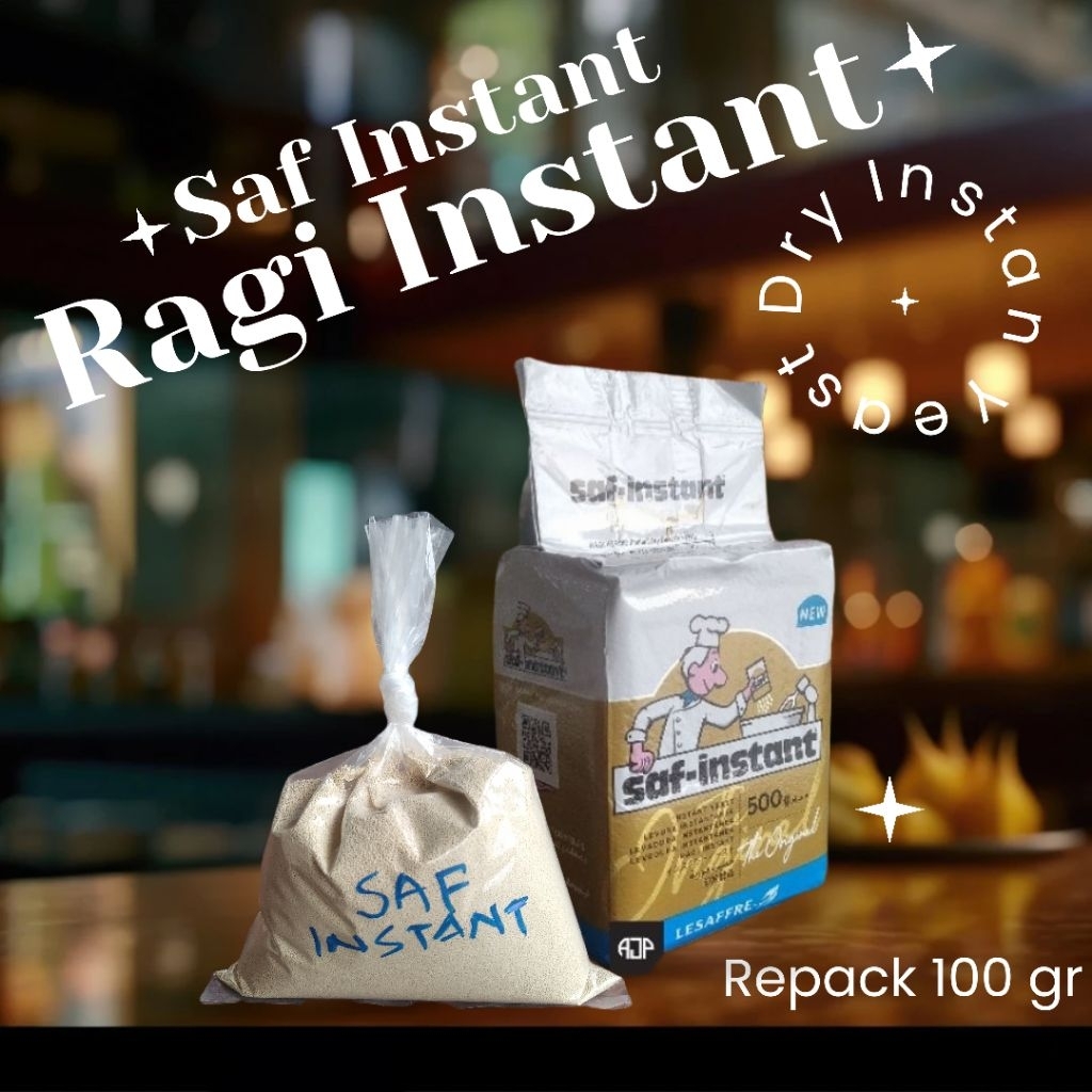 

SAF INSTANT Ragi Instant / IDY / Instant Dry Yeast | Repack 100 gr